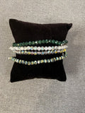 4 Kralen armbanden groen