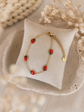 Kids lieveheersbeestje armband